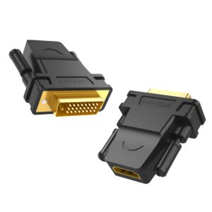 UGREEN 20124-20124 DVI (24+1) Male to HDMI Female Adapter - Black image 2
