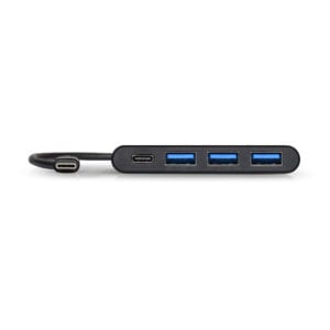 Port USB Type-C to 3 x USB3.0 and 1 x Type-C PD 30cm 4 Port Hub - Black image 3