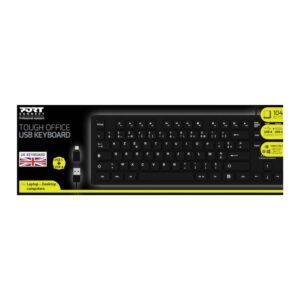 Port Connect Tough Office USB Keyboard - Black image 4