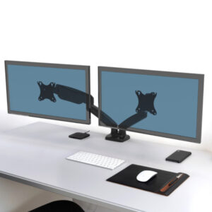 PORT Monitor Arm VESA Dual Screen - Black image 5