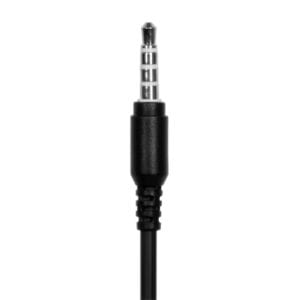 Port Stereo Headset with Mic with 1.2m Cable|1 x 3.5mm|Volume Controller - Black image 4