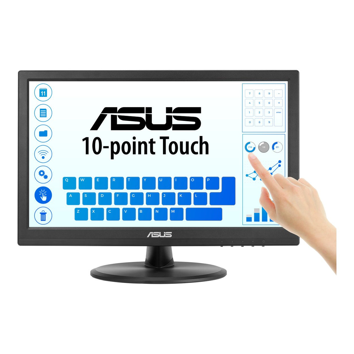 ASUS VT169HE 15.6-inch 1920 x 1080p FHD 16:9 60Hz 5ms LED IPS Touch Monitor 90LM09V1-B01170 image 4