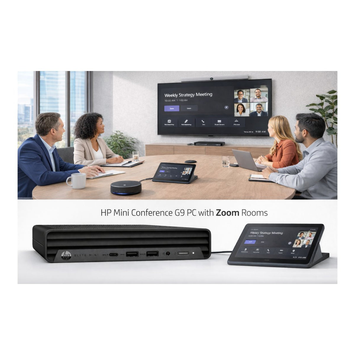HP Conference G9 Mini PC with Zoom Rooms - Intel Core i7-12700T 256GB SSD 16GB RAM Win 11 IoT Enterprise image 6