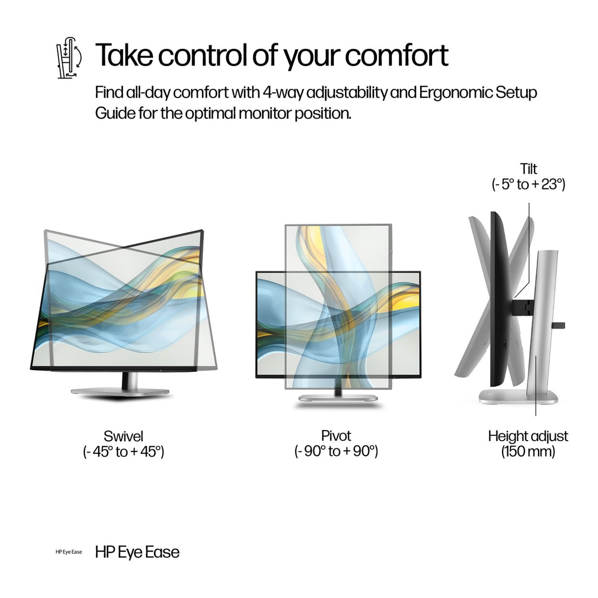 HP Series 5 Pro 524pn 24-inch 1920 x 1200p WUXGA 16:10 100Hz 5ms LED IPS Monitor 9D9A7AA image 8