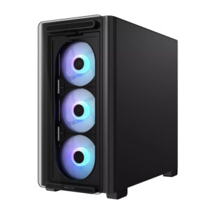 Asus A23 PLUS ARGB Micro-ATX Gaming Chassis - Black image 3