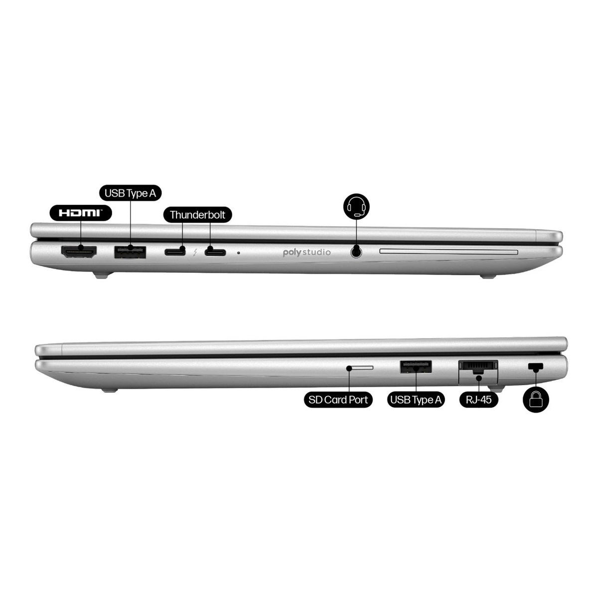 HP EliteBook 6 G1i 13.3-inch WUXGA AI Laptop - Intel Core Ultra 7 255U 1TB SSD 32GB RAM Win 11 Pro image 4
