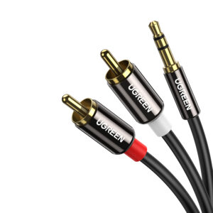 UGREEN AV116 RCA to AUX 3.5mm Audio Cable 1M - Black image 3
