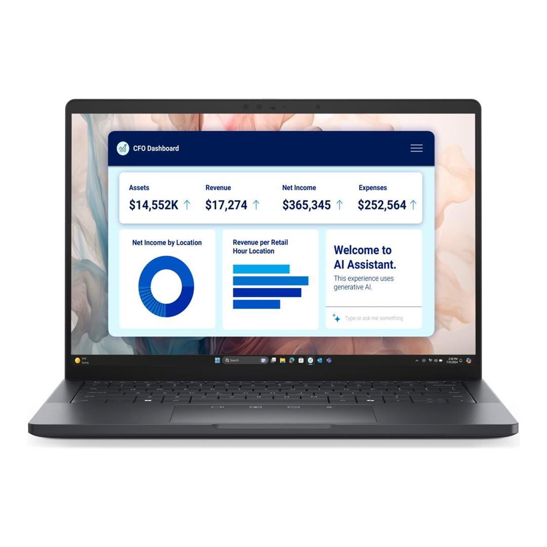 Dell Pro 13 Premium 13.3-inch FHD+ AI Laptop - Intel Core Ultra 5 236V 512GB SSD 16GB RAM Win 11 Pro