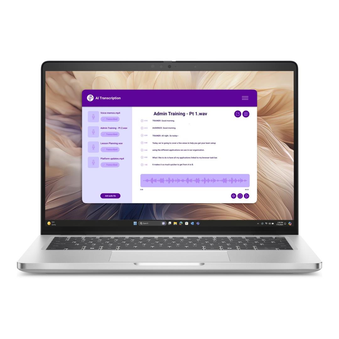 Dell Pro 14 Plus 14-inch FHD+ AI Laptop - Intel Core Ultra 7 266V 512GB SSD 16GB RAM 5G Win 11 Pro