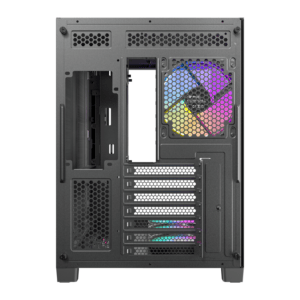 Antec C5 CURVED ARGB ATX | Micro-ATX | ITX ARGB Dual Chamber Mid-Tower Gaming Chassis - Black image 5