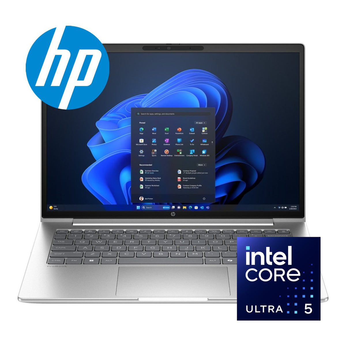 HP ProBook 4 G1i 14-inch WUXGA AI Laptop - Intel Core Ultra 5 225U 512GB SSD 16GB RAM Win 11 Pro image 2
