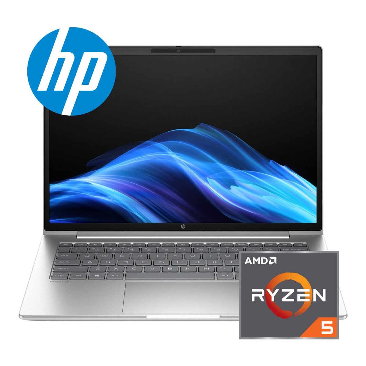HP ProBook 4 G1a 14-inch WUXGA AI Laptop - AMD Ryzen 5 230 512GB SSD 16GB RAM Win 11 Pro image 2