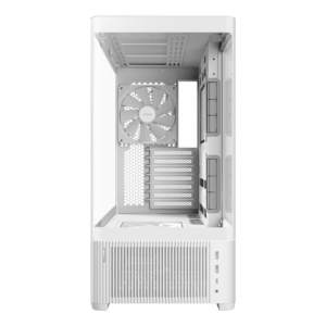 Antec C6 CURVED AIR ATX | Micro-ATX | ITX Mid-Tower Gaming Chassis - White image 2