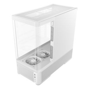 Antec C6 CURVED AIR ATX | Micro-ATX | ITX Mid-Tower Gaming Chassis - White image 3