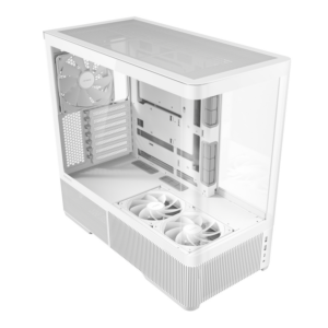 Antec C6 CURVED AIR ATX | Micro-ATX | ITX Mid-Tower Gaming Chassis - White image 4