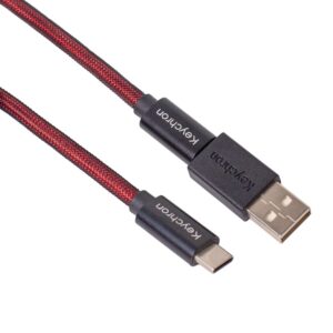 Keychron Coiled Aviator Cable - Red image 2