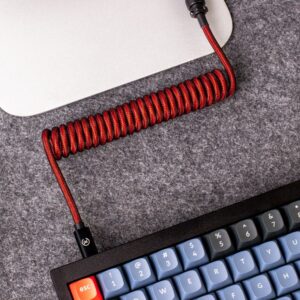 Keychron Coiled Aviator Cable - Red image 5