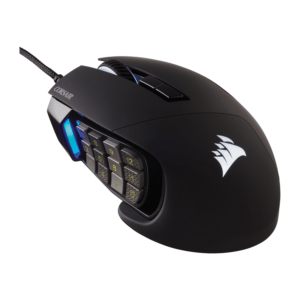 Corsair SCIMITAR RGB ELITE Optical 18 000 DPI MOBA/MMO Gaming Mouse - Black image 2