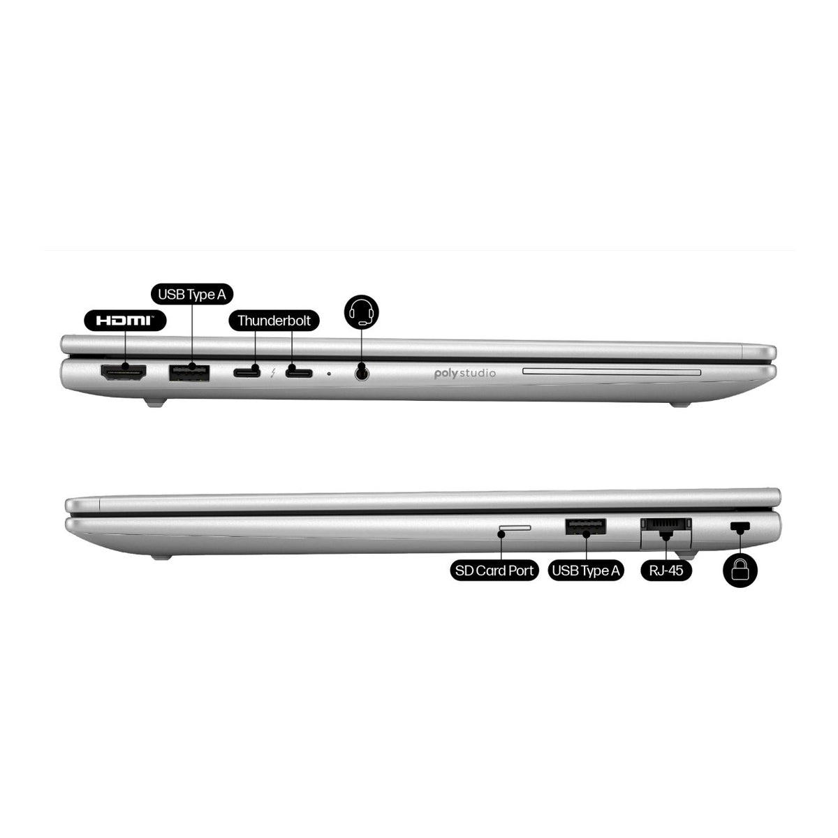 HP EliteBook 6 G1i 14-inch WUXGA AI Laptop - Intel Core Ultra 5 225U 512GB SSD 16GB RAM LTE Win 11 Pro image 6