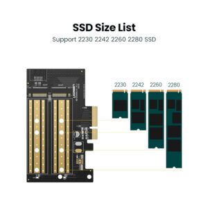 UGREEN CM302 M.2 M/B-Key to PCI-E 3.0 Expansion Card image 3