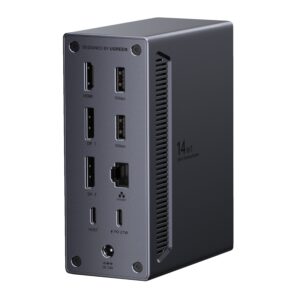 UGreen 14-in-1 USB Type-C TO USB/2x HDMI/DP/RJ45 Docking Station image 2