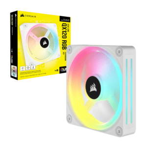 Corsair iCUE LINK QX120 RGB 120mm PWM PC Fan Expansion Kit - White image 4