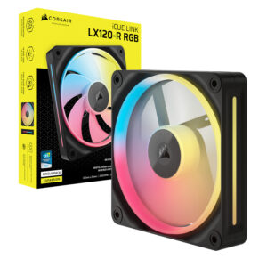 Corsair iCUE LINK LX120-R RGB 120mm PWM Reverse Fan Expansion - Black image 5