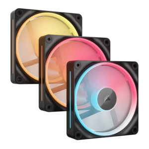 Corsair iCUE LINK LX120-R RGB 120mm PWM Reverse Fans Starter Kit 3-Pack image 3