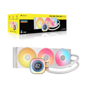 Corsair iCUE LINK TITAN 360 RX LCD Liquid CPU Cooler - White image 5