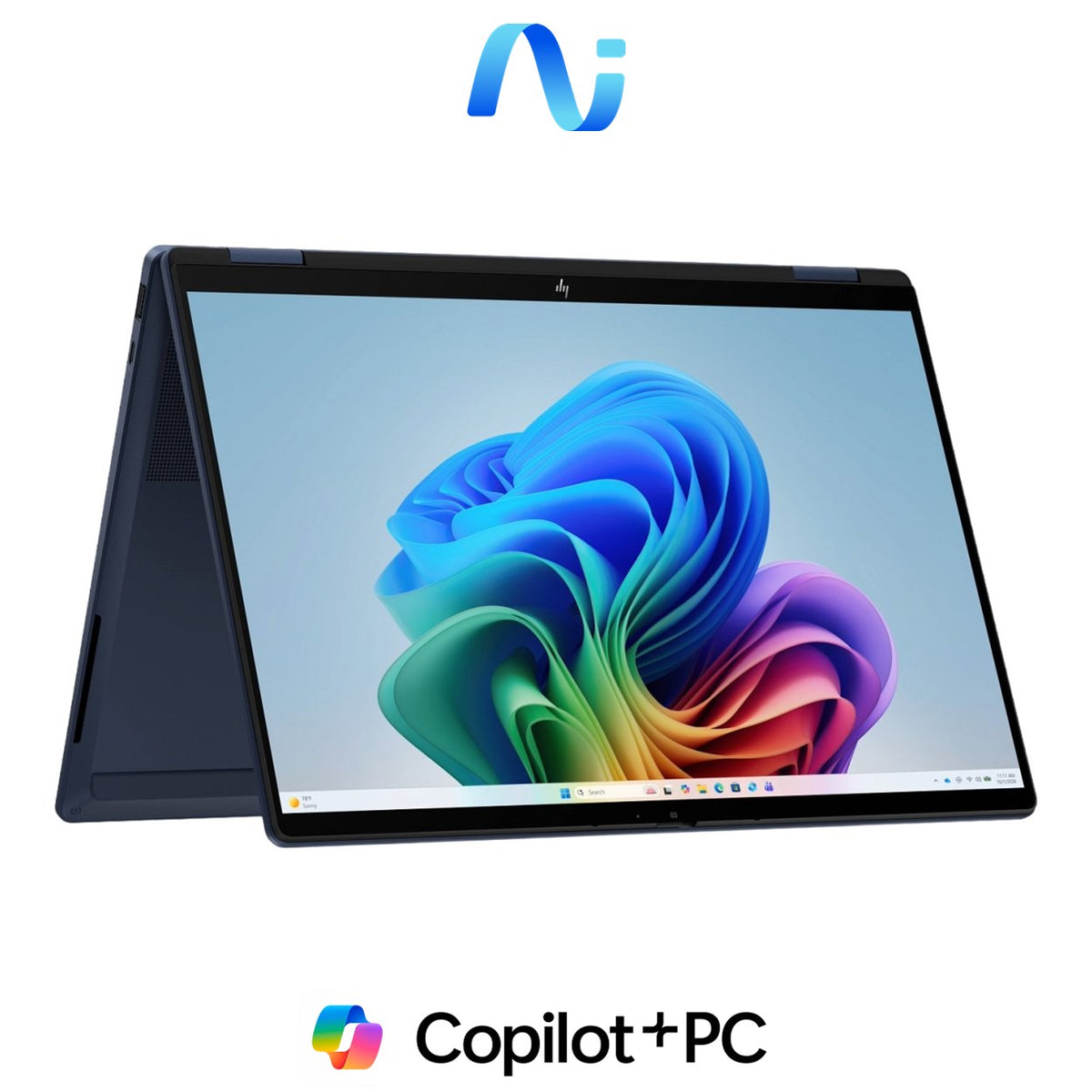 HP OmniBook X Flip 14-kb0010ni 14-inch 2K Next Gen AI 2-in-1 Laptop - Intel Core Ultra 9 386H 1TB SSD 32GB RAM Win 11 Home Atmospheric Blue image 3