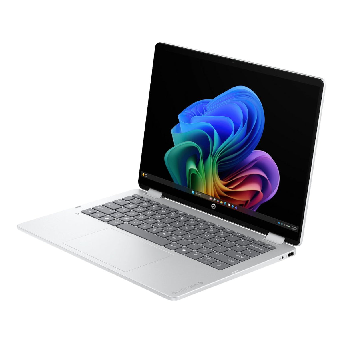 HP OmniBook 5 Flip 14-km0003ni 14-inch 2K Next Gen AI 2-in-1 Laptop - Intel Core Ultra 5 322 512GB SSD 16GB RAM Win 11 Home Glacier Silver image 4