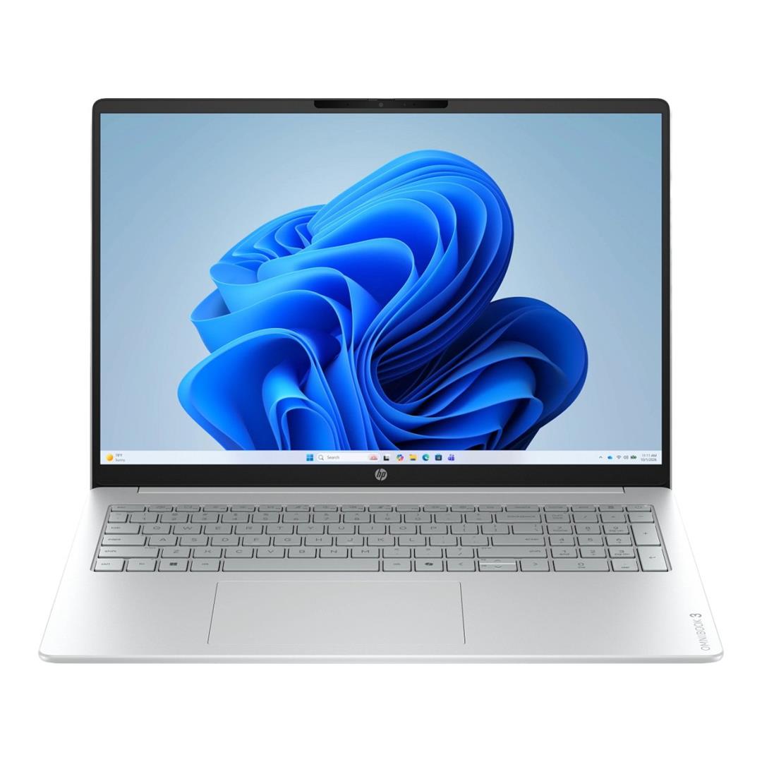 HP OmniBook 3 16-bv0005ni 16-inch 2K Next Gen AI Laptop - AMD Ryzen 7 445 512GB SSD 16GB RAM Win 11 Home Glacier Silver