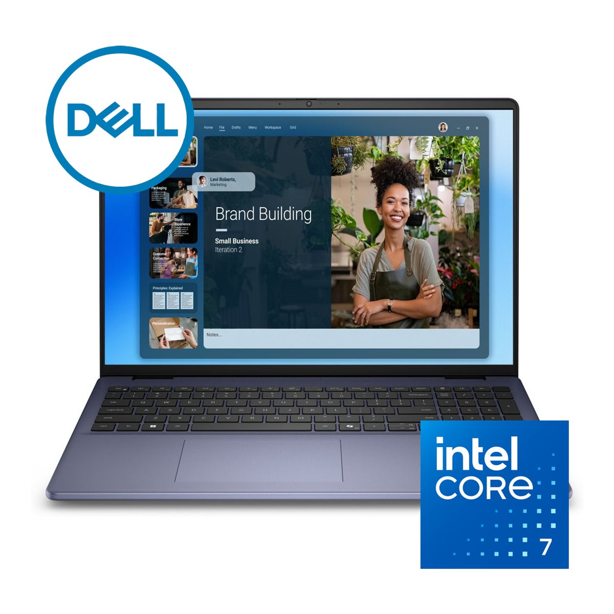 Dell 16 16-inch FHD+ Laptop - Intel Core 7 150U 512GB SSD 16GB RAM Win 11 Home (Open Box) image 2