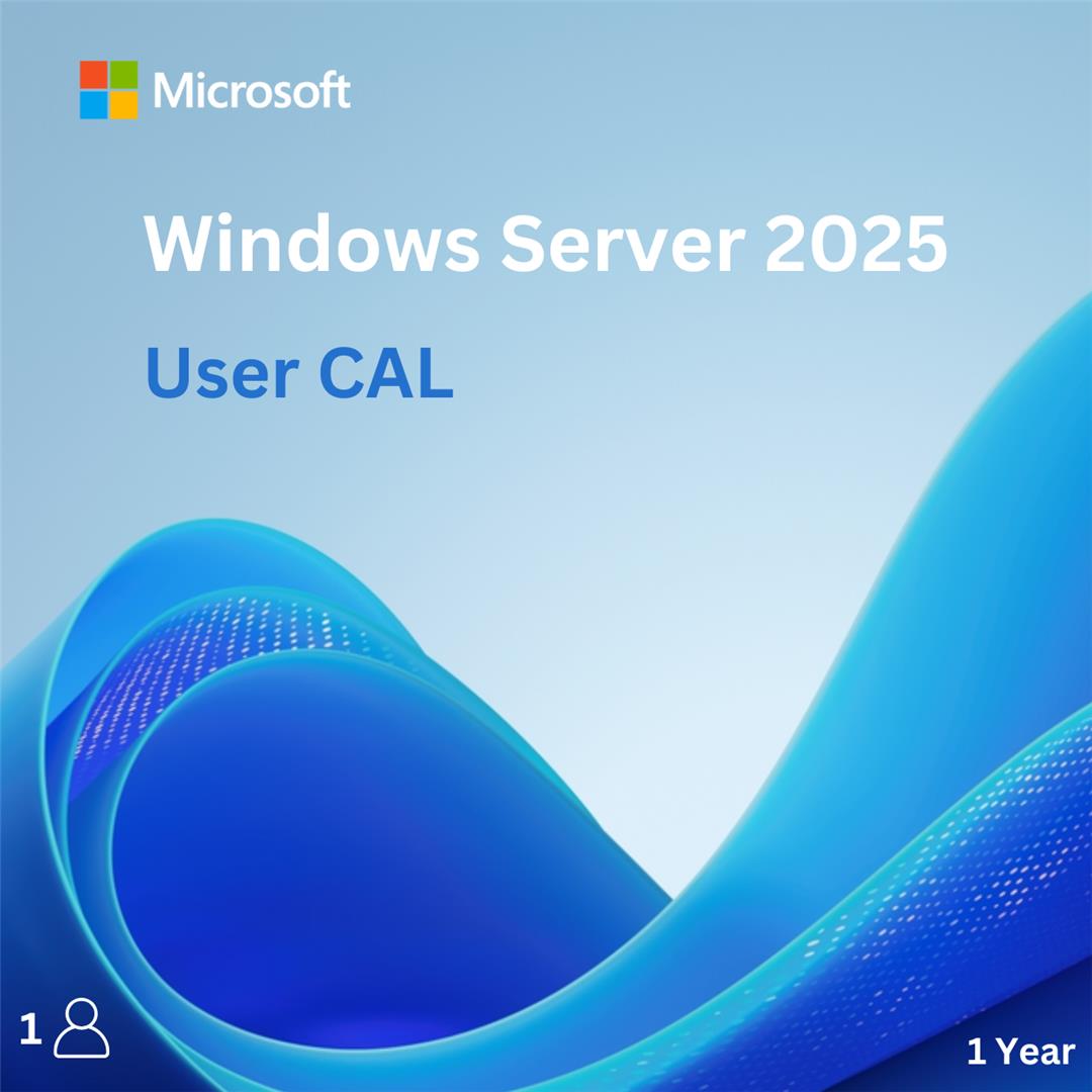 Windows Server 2025 CAL - 1 User CAL - 1 year