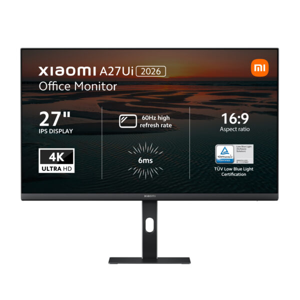Xiaomi A27Ui 27-inch 3840 x 2160p 4K UHD 16:9 60Hz 6ms LED IPS Office Monitor ELA6221EU