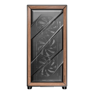 Antec FLUX SE E-ATX | ATX | Micro-ATX | ITX Mid-Tower Gaming Chassis Wood Front Panel- Black image 2