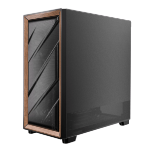 Antec FLUX SE E-ATX | ATX | Micro-ATX | ITX Mid-Tower Gaming Chassis Wood Front Panel- Black image 3