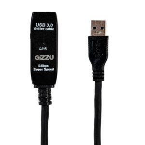 Gizzu USB 3.0 Active Extension Cable 5m - Black image 2