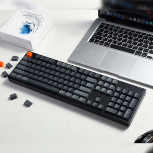 Keychron K10 QMK Full-size RGB Wireless Custom Mechanical Keyboard V.2 (Super RED Switch) – Black image 4