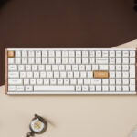 Keychron K4 HE 96% Magnetic Switch Hot-Swap RGB Wireless Keyboard – White (Wood + Aluminium) image 5
