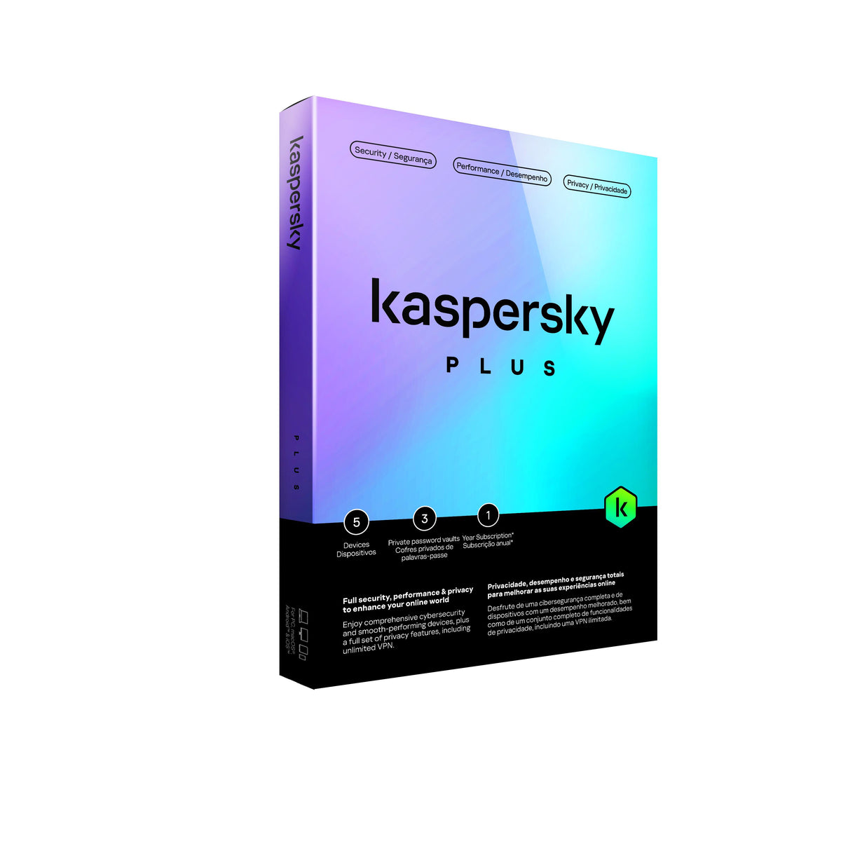 Kaspersky Plus security 1-year 3-Device License South African Edition