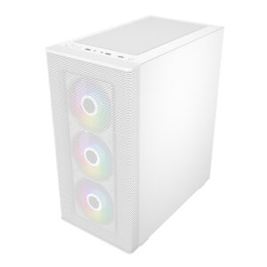 FSP M220 ATX Mid Tower Gaming Chassis - White image 3