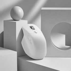 Keychron M6S-A24 PixArt 3950 8K 30000DPI Wireless Mouse (BT/2.4GHz/Wired) - White image 7