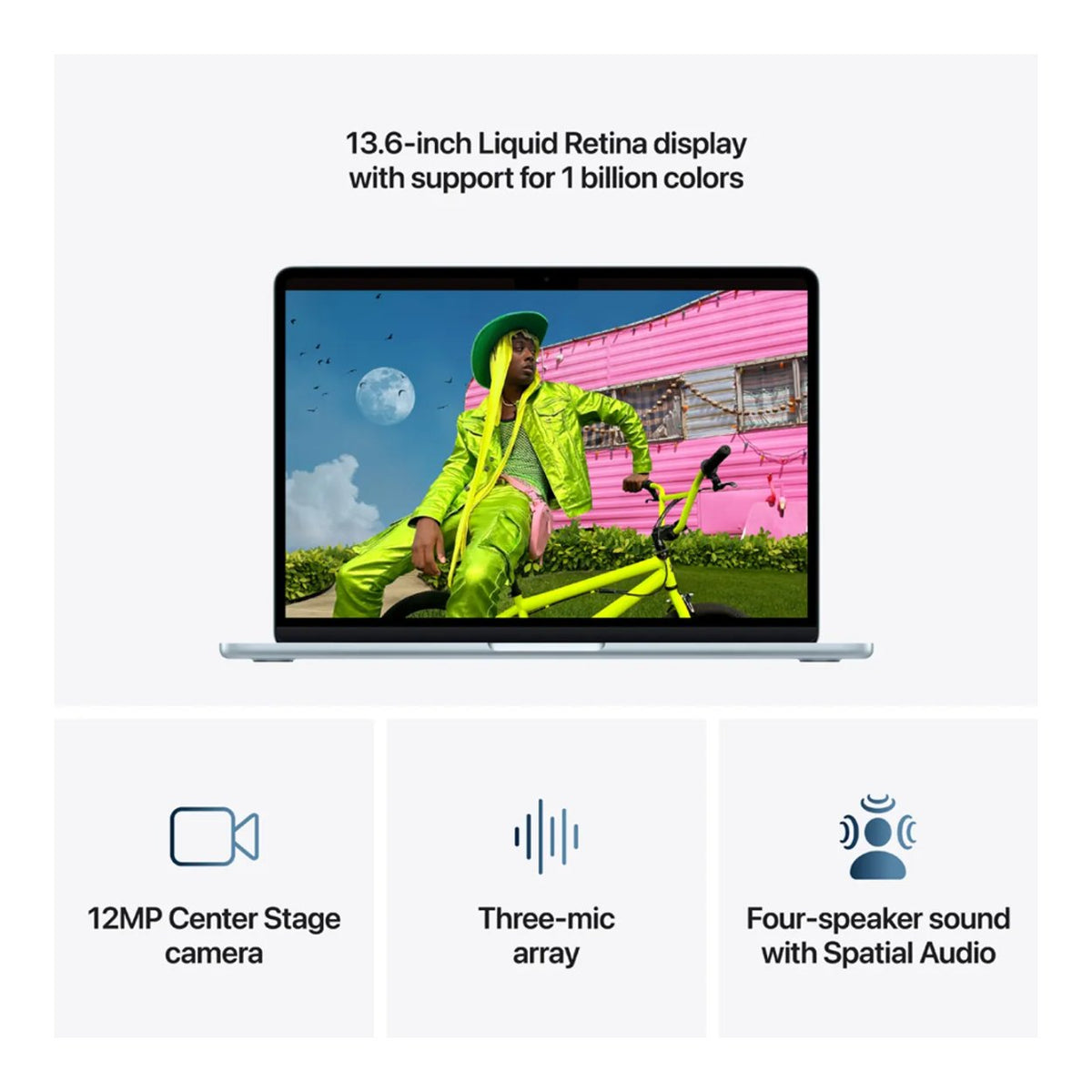 Apple MacBook Air 13.6-inch Retina Laptop - Apple M5 512GB SSD 16GB RAM macOS Sky Blue image 10