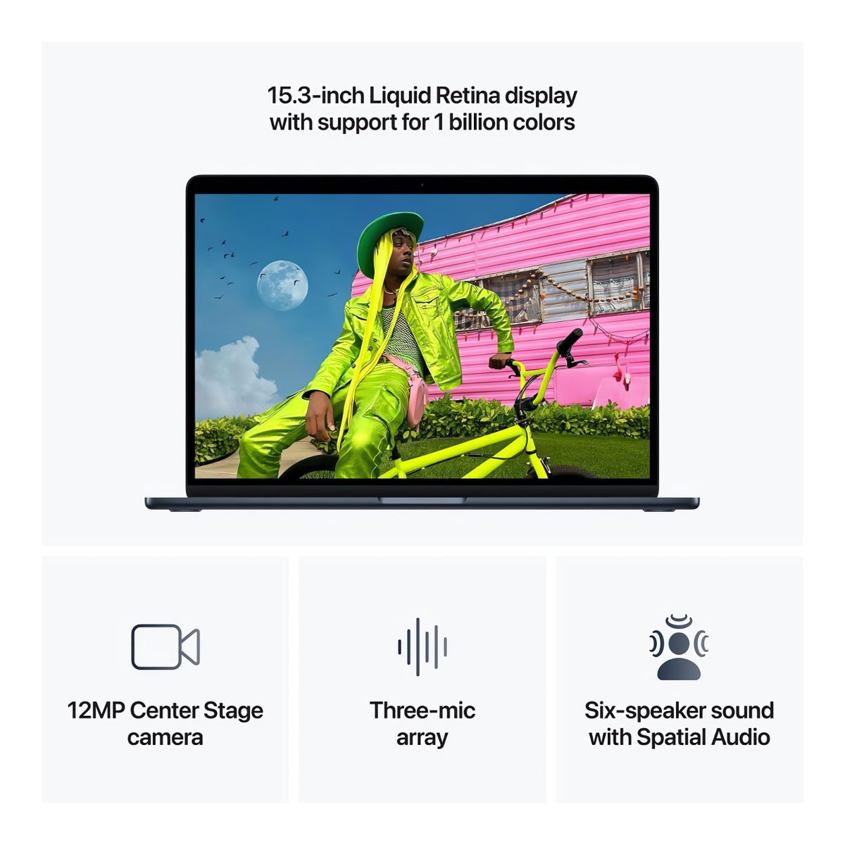 Apple MacBook Air 15.3-inch Retina Laptop - Apple M5 1TB SSD 24GB RAM macOS Midnight image 8