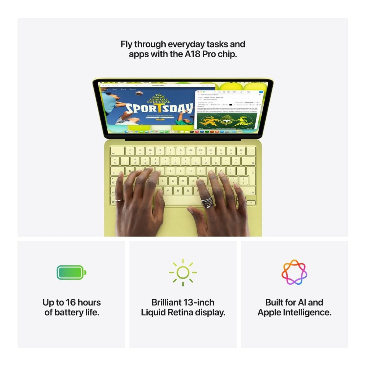 Apple MacBook Neo 13-inch Retina Laptop - Apple A18 Pro 512GB SSD 8GB RAM macOS Blush image 8