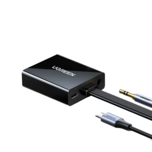 UGREEN HDMI to VGA Adapter, with 3.5mm Audio and Power Port - Black image 2