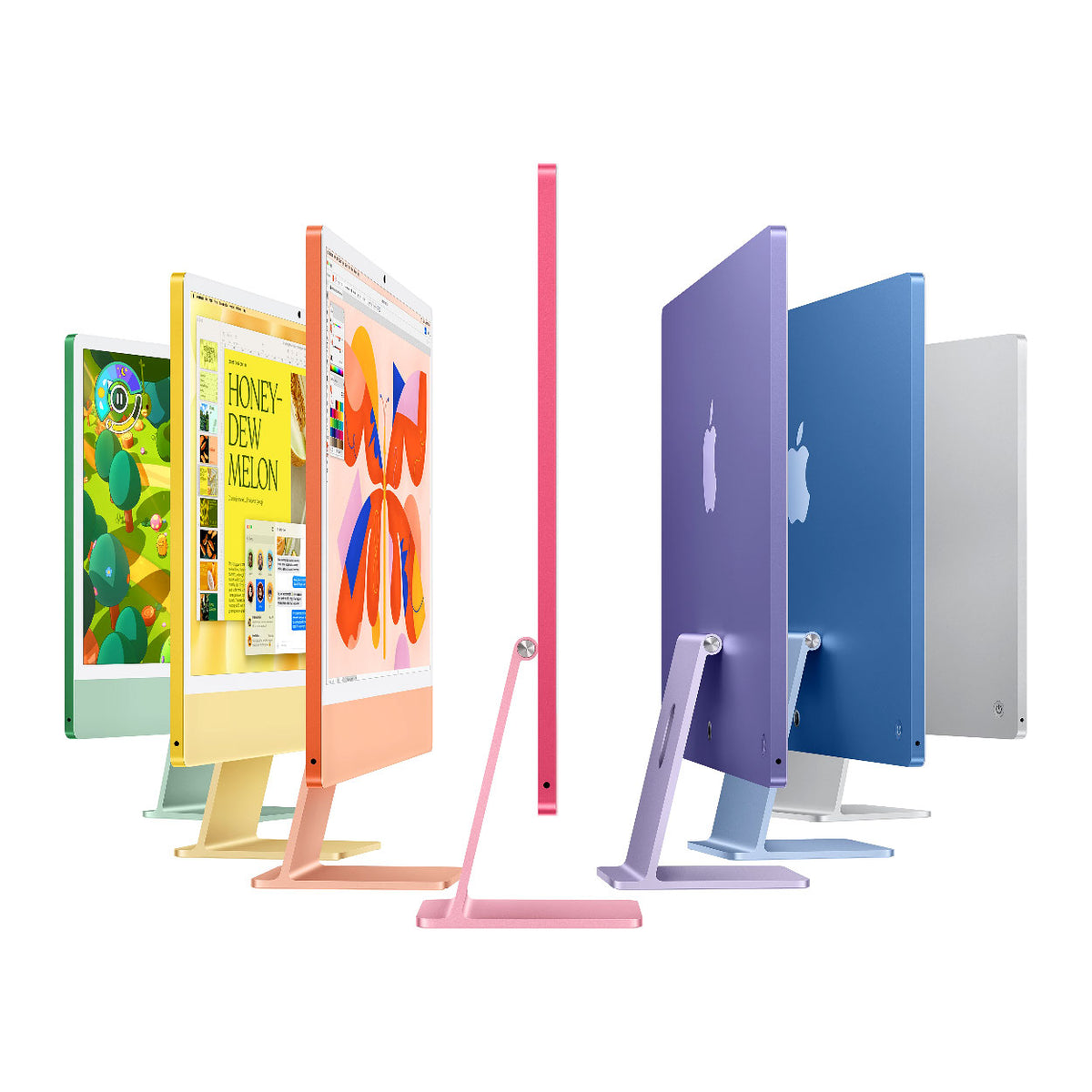 Apple iMac 24 23.5-inch Retina 4.5K All-in-One PC - Apple M4 256GB SSD 16GB RAM macOS Green image 4