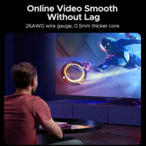 UGREEN RJ45 CAT6 0.5m LAN Network Cable - (1Gbps, 250MHz) - Yellow image 3