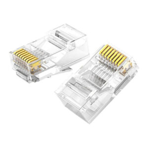 UGREEN Cat6 RJ45 Modular Plugs - Transparent with Gold Contacts (10 Pieces) image 3